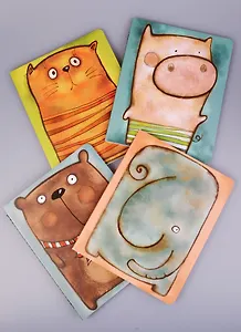 Тетрадь в клетку Marker Arte, "Толстуны", 40 листов, в ассортименте