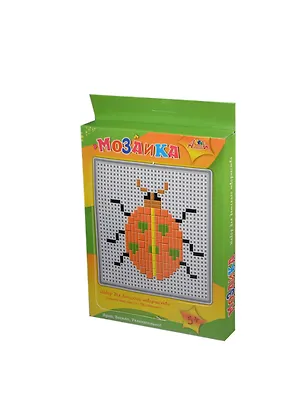 Мозаика пласт. А5 Божья коровка (C2429-03) (набор д/творчества) (5+) (коробка) (132шт.х2) 2414092