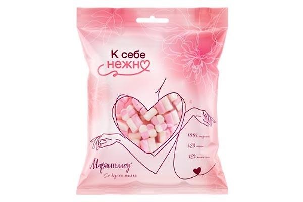 Зефир К СЕБЕ НЕЖНО Малиновые цветочки для десертов, 80г 3143636 — 1