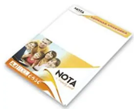 Бумага А4 100л "Nota" 80г/м2, 95%, минипак, Финляндия (В+)