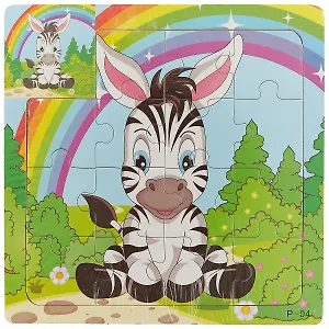 Развивающие рамки Зебра, 15*15см, дерево