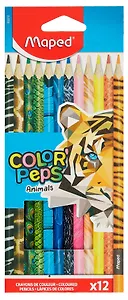 Карандаши цветные 12 цветов, "ColorPeps Monster", Maped