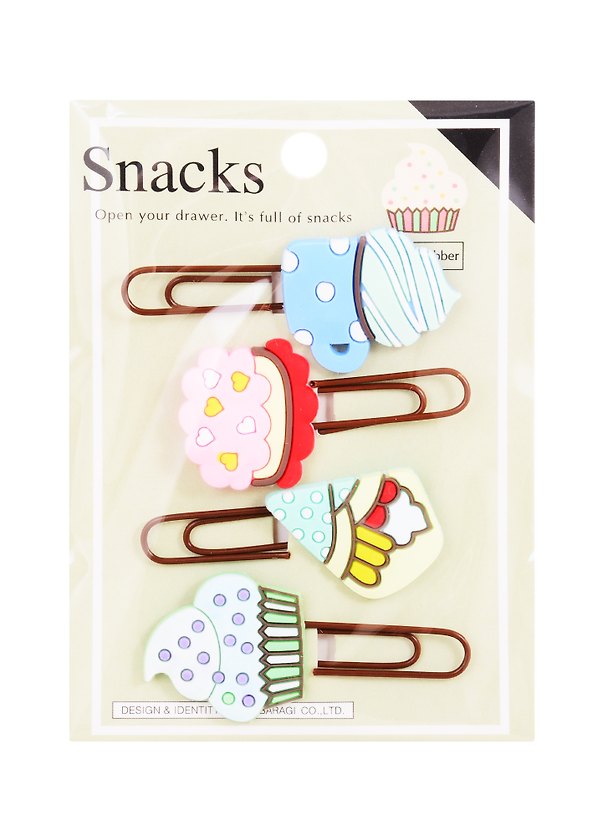 Набор Скрепки-закладки Snacks (4 шт) 2824469 — 1
