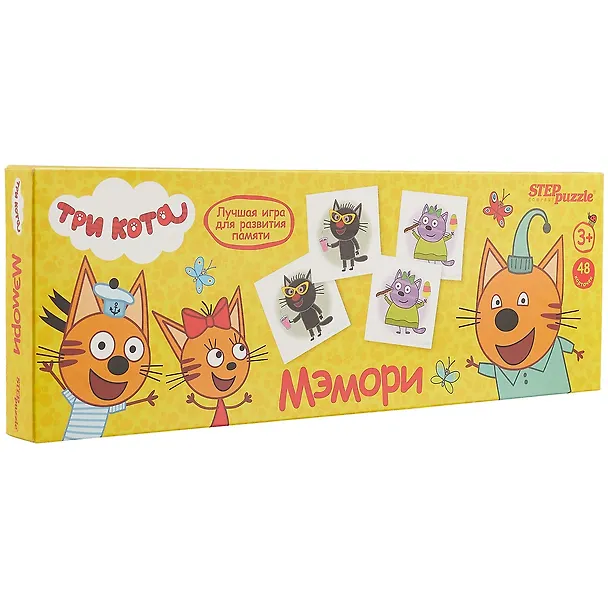 Мемо «Три кота» 48 карточек, Step Puzzle 2740812 — 1