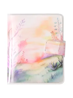 Записная книжка А7 80л лин. "Natural Watercolor" в ПВХ-обложке, тонир.внутр.блок 3091451