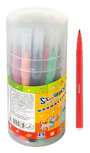 Фломастеры 25цв "EMOTIONS" в пласт.стакане Silwerhof