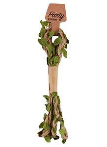 Тесьма джут с листочками, 2 м, моток с подвесом