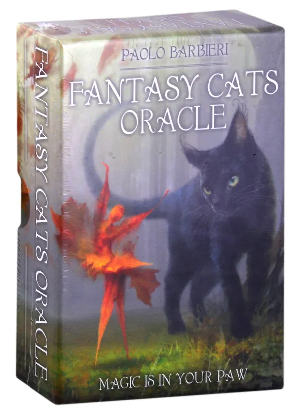 Книга Оракул Кошки Фэнтези / Fantasy cats oracle (23 карты + книга) (Паоло Барбьери) — 1