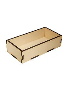 Ящик прямоугольный (2160501) (20х10х6см) (МДФ) (упаковка)