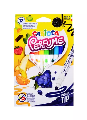 Фломастеры Carioca, Perfume, 12 цветов — 257089 — 1