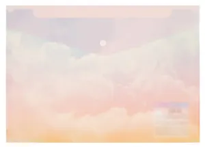 Папка-конверт Yoi, "Облака", на кнопке A4