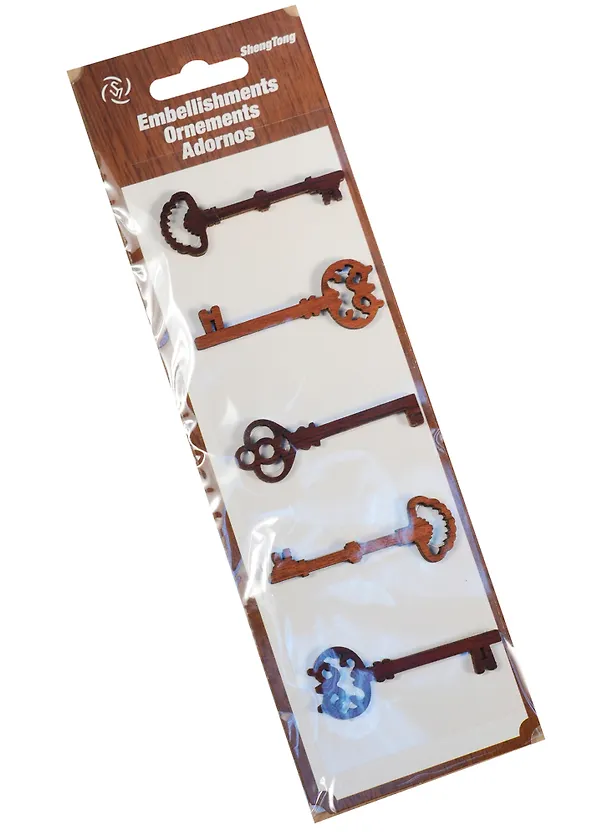 Ключики (дерево) (5шт.) (WDP5202) 2539966 — 3