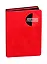 Записная книжка А6 96л кл. красн.+черн.иск.кожа, мягк.переплет, ляссе, желт.офсет, оранж.офсет, инд.уп. — 255742 — 1