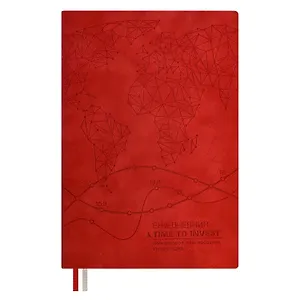 Ежедневник недатированный "Тиволи" Финансовое планирование, А5, 160 листов, красный