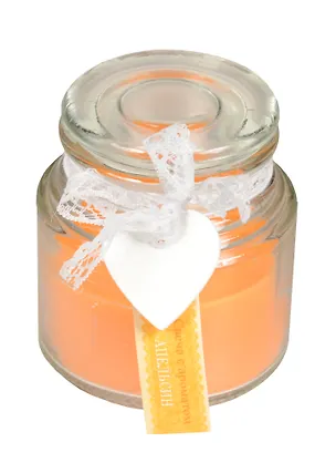 Сувенир Феникс Презент Свеча декоративная ароматиз. парафиновая с ароматом Апельсина 7*7*9см 2551660