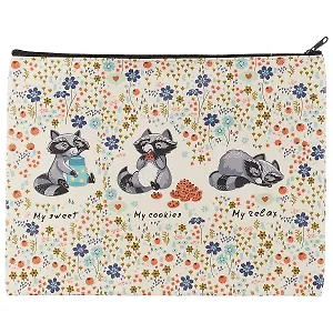 Папка для тетрадей «Енот в цветах», 28.5 х 21.5 см