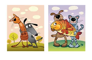 Тетрадь в клетку Marker Arte, "Неразлучные друзья", А5, 48 листов