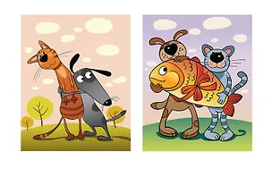 Тетрадь в клетку Marker Arte, "Неразлучные друзья", А5, 48 листов 354096