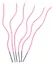 Набор свечей для торта Pink Wave (волны розовые) (6шт) (17см) (12-7color-candle_18) — 3106242 — 2