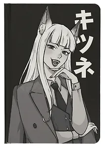 Книга для записей А5 48л тчк. "Черный" 7БЦ, софт.тач