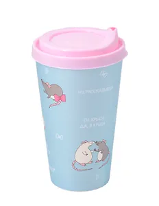 Стакан с крышкой МЫ Крысы (пластик) (550 мл) (СП5-2025)