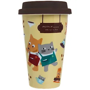 Фарфоровая кружка коллекция "Коты собаки" (13233B)