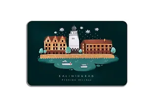 Магнит винил Рыбная деревня 2875677