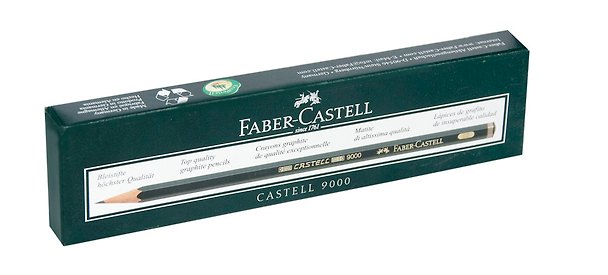 Карандаш чернографитный «Castell-9000», B, Faber-Castell 214974 — 1