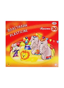 Пластилин Гамма, "Мультики", 30 цветов