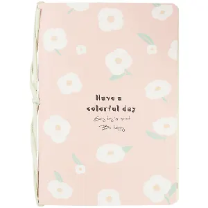 Записная книжка А6 40л кл. "Be happy" сшивка на шнурке