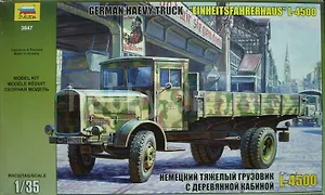 Сборная модель ЗВЕЗДА, Автомобиль Немецкий тяж. грузовик с дерев. кабиной L-4500 (1:35)