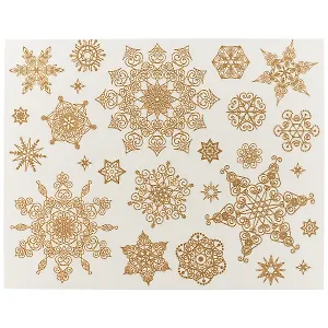 Новогоднее оконное украшение «Cнежинки», 30 х 38 см