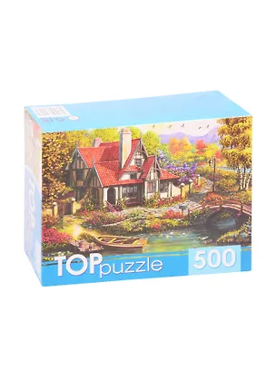 Пазл Домик у пруда TOPpuzzle 500 элементов ХТП500-4228 2839949