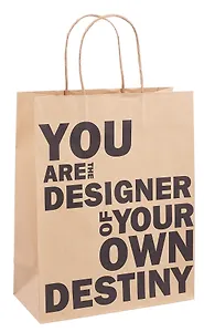 Пакет А4 26*32*12 "You are designer" нейтр., крафт, бум.мат.ламинат