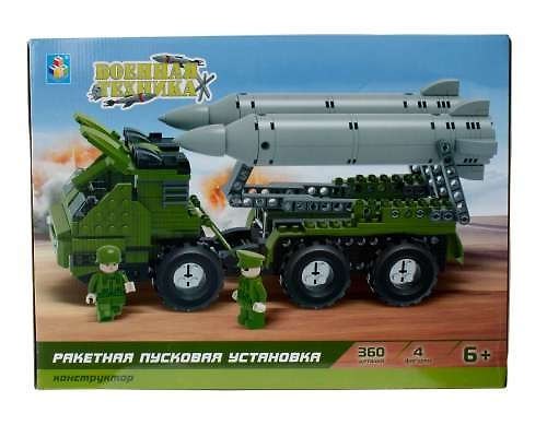 Конструктор «Военная техника Ракетная пусковая установка» 360 деталей, 1toy 320821 — 1