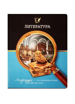Тетрадь предметная в линейку Феникс+, "Под лупой. Литература", 48 листов 240521