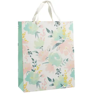 Пакет А4 32*26*10 "Акварель цветы.Basic" жен., бум.мат.ламинат