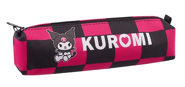 Пенал-косметичка объемный "Kuromi"  клетка, полиэстер 2978265 — 2