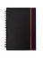 Записная книжка А6 80л кл. "Favorite Black. No 4" спираль, пласт.обл., резинка — 3091819 — 1