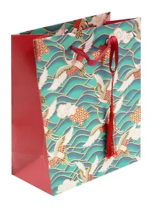 Пакет A5 23*18*10 "Журавли" жен., бум.мат.ламинат