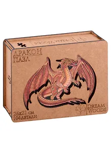 Пазл фигурный "Дракон", 104 детали