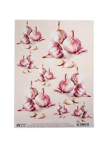 Декупажная карта Чеснок (S-074) (упаковка)