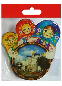 Магнит Матрешки Сергиев Посад (смола) (02-34-3KR-31-SP)