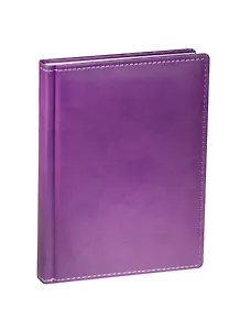 Ежедневник недат. А5 136л "VELVET" фиолетовый, иск.кожа, ляссе, Bruno Visconti