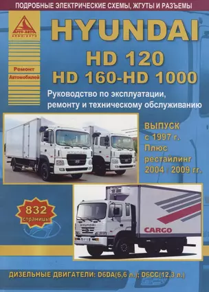 Hyundai HD120 / HD160 / HD1000 c 1997, рестайлинг 2004/2009 с  дизельными двигателями. Ремонт. Эксплуатация. ТО — 2682202 — 1