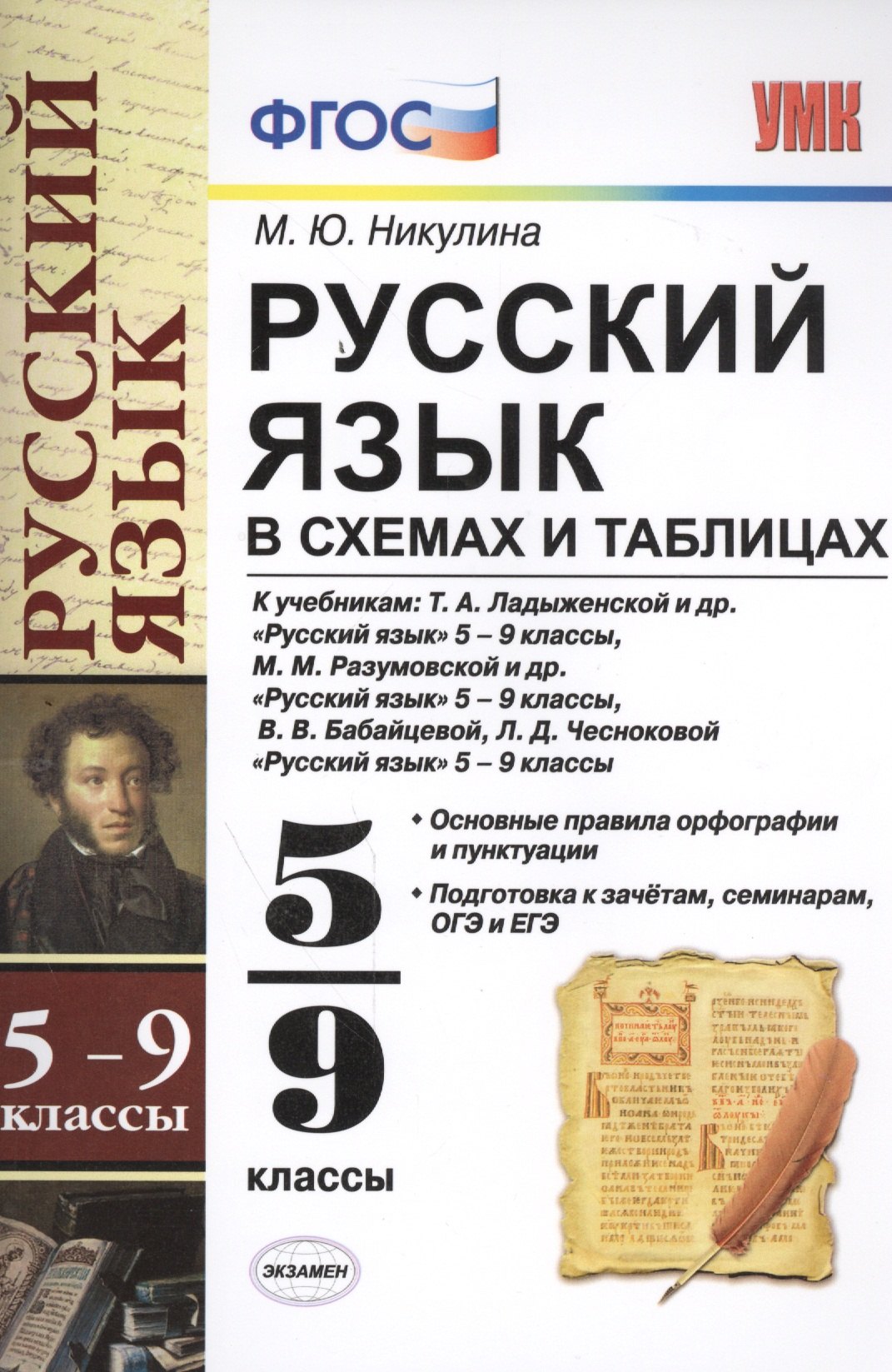 Русский язык в схемах и таблицах: 5-9 классы. ФГОС