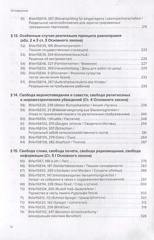 Книга Избранные решения Федерального Конституционного Суда Германии () — 5