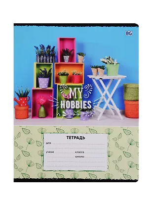 Тетрадь в клетку BG «My hobbies» в ассортименте, 24 листа 249051