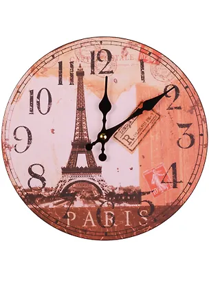 Часы настенные Париж Эйфелева башня (МДФ) 12-34135-Paris 2591389
