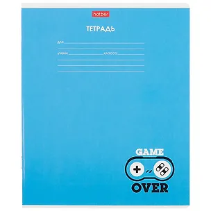 Тетрадь в линейку Hatber, Gamer, 12 листов, в ассортименте 260278